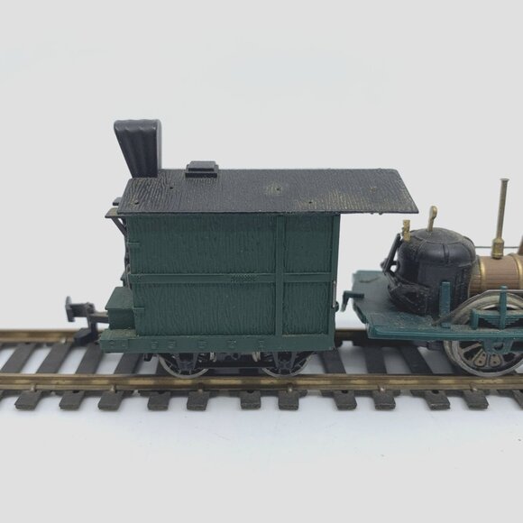 Bachmann John Bull 2-4-0 Steam Locomotive w/Tender HO Hong Kong Green Brass Vtg - Picture 7 of 16